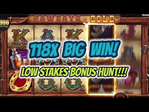 118 X Big Win! Low Stake Slot Adventures On Pragmatic **COOL** New Slot Cowboy's Gold.