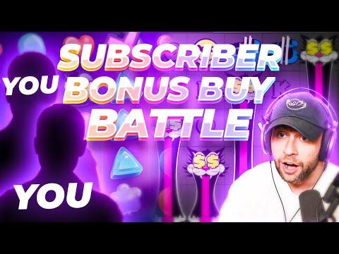 TWO Viewers Have A BONUS BUY BATTLE With MY BALANCE!! SUPER DEGENERATE!! (Bonus Buys)