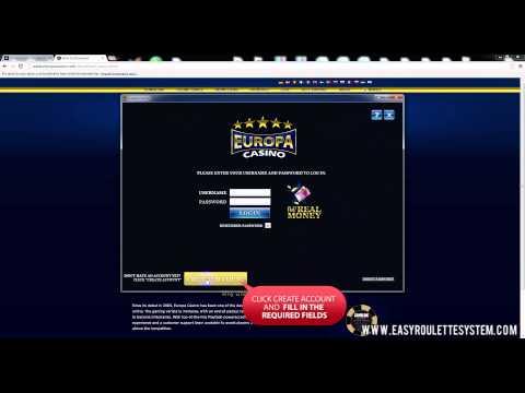 Europa Casino Sign-up Tutorial By EasyRouletteSystem.com