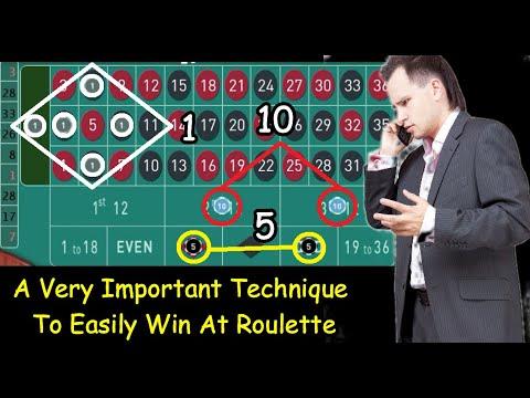 A Very Important Technique To Easily Win At Roulette.