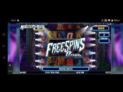 427 Euro Mega Big Win 0.20 Stake In Monsters Of Rock At Casino B Win