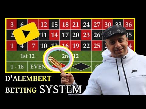 ROULETTE || The D'Alembert System || D'Alembert Betting System