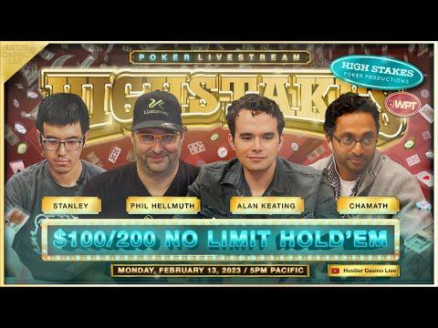 Alan Keating, Phil Hellmuth, Chamath, Stanley Tang, David Friedberg, Stanley Choi!! $100/200/400!!