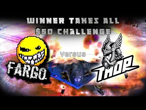 $50 Challenge: Fargo Vs ThoR - Best Of 13 | C&C Generals Zero Hour