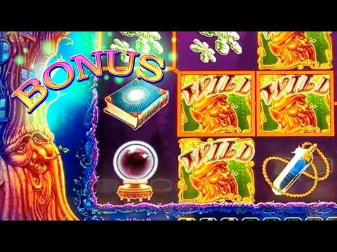 BONUS On Return To Crystal Forest & Play!!! - 1c Wms Slot Machine In Casino