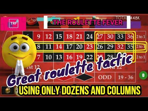 Great Roulette Tactic Using Only Dozens And Columns || TheRouletteFever