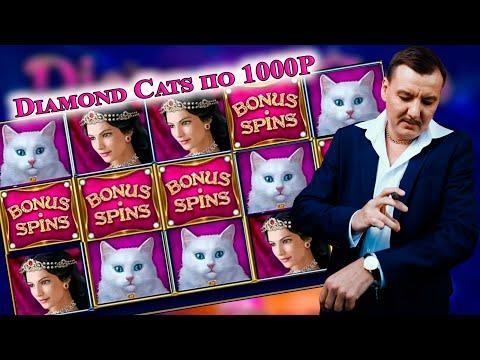 Казино онлайн бонус Diamond Cats по 1000Р Заносы недели Casino Online выигрыш